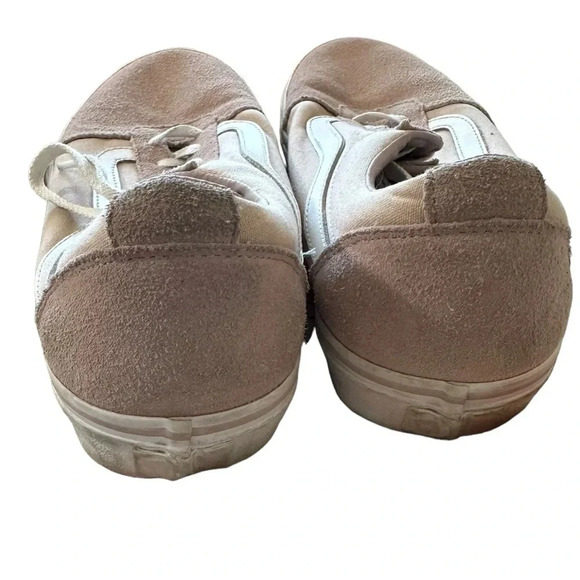 Vans Women's Pink and White Trainers size 11 - Picture 2 of 4